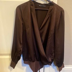 Abercrombie Satin Bodysuit